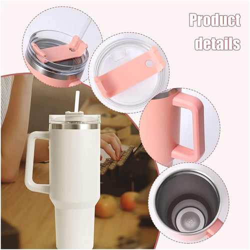 VASO TÉRMICO DE ACERO INOXIDABLE 1.200ML CON ASA Y SORBETE