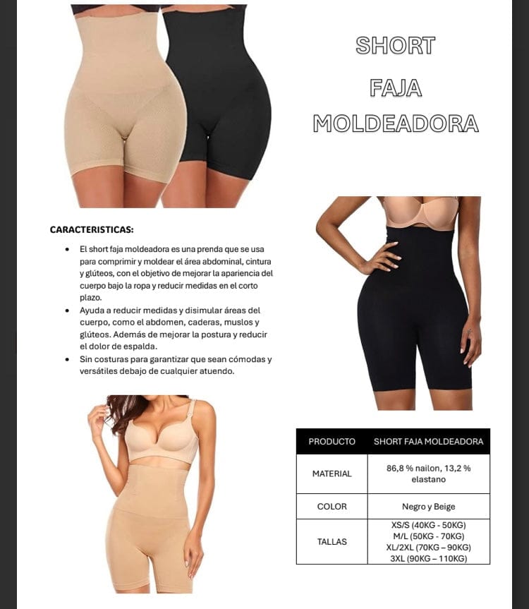 SHORT FAJA MOLDEADORA