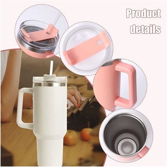 VASO TÉRMICO DE ACERO INOXIDABLE 1.200ML CON ASA Y SORBETE